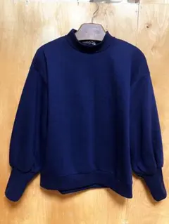 ネイビー 長袖トレーナー　Mサイズ　紺