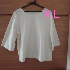 UNIQLO マーセライズコットンワイドスリーブT (7分袖)XL