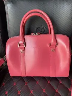 agnes b. VOYAGE ピンクミニボストン