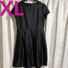 大きいサイズ13号・XL セレモニー フォーマルワンピース・綺麗め・黒・しまむら