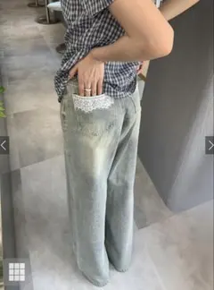 GRL ポケットレースストレートデニムパンツ［cu566］のサムネイル