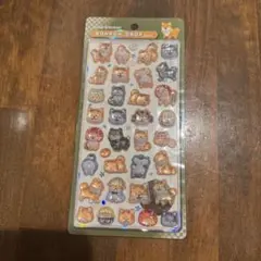 ボンボンドロップシール　和柄　犬　芝犬