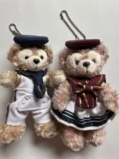 ダッフィー & シェリーメイ セーラー服ぬいぐるみ