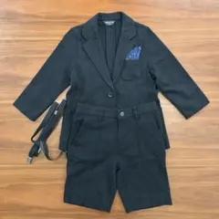 COMME CA ISM ブラックフォーマルスーツ 110A