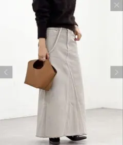 リヴドロワ　【MONN.:.(モン)】LOOSE DENIM SKIRT 34