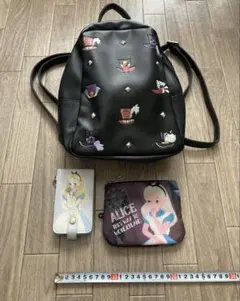 ☆3点☆Disney ディズニー　アリス　リュック　リップケース　ポーチ