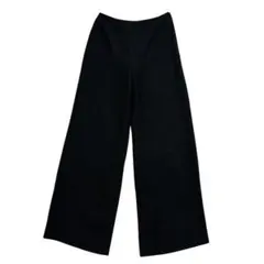 クリスチャンオジャールワイドパンツ ブラックL相当無地 シンプル上品