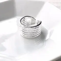 シルバーリング ブラインド オープンリング 상태좋음 指輪 アクセサリー