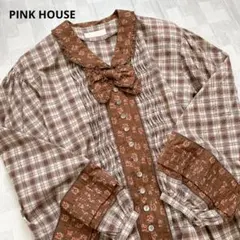PINK HOUSE 花柄ノースリーブ綿ローンロングワンピース（未使用、保管品） ピンクハウスコレクション 花柄ノースリーブロングワンピース ブラック