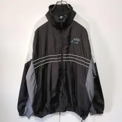 NFL　カロライナ　パンサーズ ナイロンジャケット 黒　ブラック XL　C418