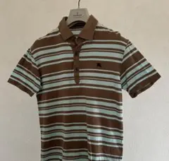 Burberry ポロシャツ ボーダー y2k グランジ archive 平成 - メルカリ