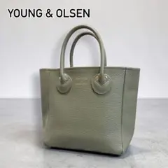 美品　YOUNG&OLSEN　エンボス　レザー　トートバッグ　S　シボ革のサムネイル