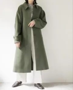 LOWRYS FARM ロングコート オリーブグリーン