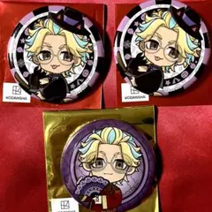 灰谷竜胆 ×3 缶バッジ プリンセスカフェ 東京リベンジャーズ