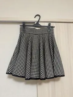 ギンガムチェック フレアミニスカート