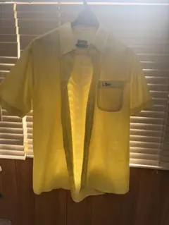 VANS ワンポイントロゴ 半袖シャツ イエロー L