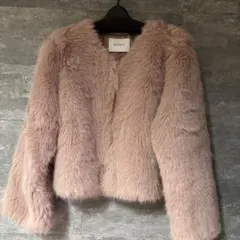 PRIORITY ピンク フェイクファーコート 新品