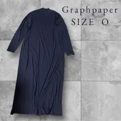 Graphpaper 半袖 ロングワンピース グラフペーパー 黒 スリット入り