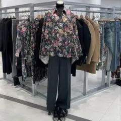JUNYA WATANABE ジュンヤワタナベ 24AW花柄プリーツシャツ XS - メルカリ