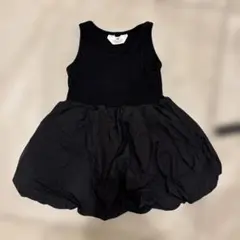 H&M ブラック ワンピース バルーンスカート 92cm