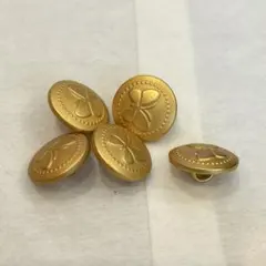 直径約1.5cm 森英恵 蝶デザイン ボタン 5個セット