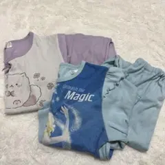 パジャマ　セット　120 130 アナ雪　寝巻き　ディズニープリンセス