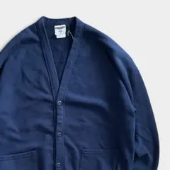 90s JERZEES スウェット カーディガン ネイビー ONESIZEのサムネイル