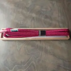 帯締め 正絹 深紅 組み紐 和装小物