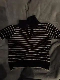 ボーダーTシャツ 半袖ポロシャツ