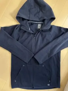 GapFit フード付きジップアップパーカー XXL ネイビー　160