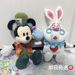 ディズニー 不思議の国のアリス　白うさぎ 27周年 ミッキー ぬいぐるみセットのサムネイル