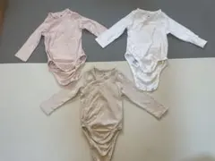 H&M オーガニックコットン ベビー肌着 3枚セット