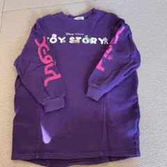 X-girl トイ・ストーリー 紫色 長袖トレーナー