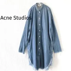 Acne studios アクネ デニム シャツ ワンピース フリンジのサムネイル