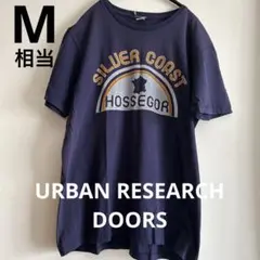 URBAN RESEARCH DOORS 半袖プリントTシャツ ネイビー　メンズのサムネイル