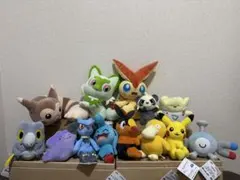 ポケモン ぬいぐるみ13体　オオタチ　セビリオル　ポカブ　ヤンチャム他まとめ売り