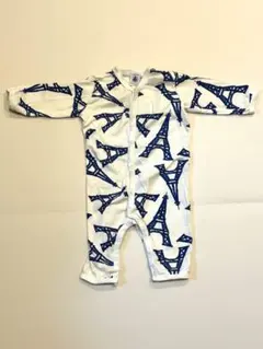 プチバトー　長袖ロンパース 6M