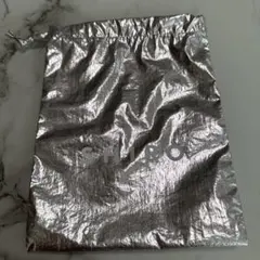 SHIRO ショップ袋 シルバー 巾着のサムネイル