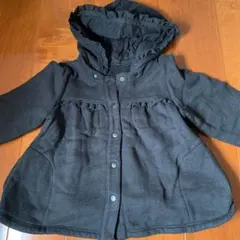 コムサ フォセット 上着 黒 フリル  コート  ポンチョ 美品