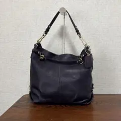 COACH オールレザー ターンロック ワンショルダー ショルダーバッグ