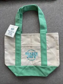 トレーダージョーズ トート パステルグリーン TraderJoe's 緑