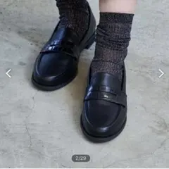 レイン対応ブラックローファー 23.0