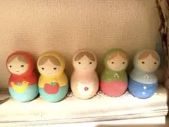 マトリョーシカ　陶器　置物のサムネイル