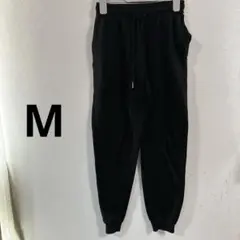 黒スウェットジョガーパンツ カジュアル/トレーニング/部屋着M