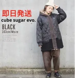 cube sugar中わたキルト×フェイクファーコンビネーション コート