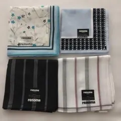 【未使用】renoma ハンカチ 4枚セット メンズ