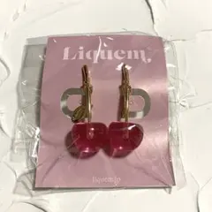 Liquem Kids チェリーイヤリング パッションピンク