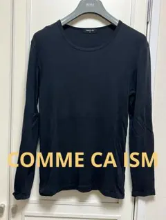 COMME CA ISMブラック長袖Tシャツ