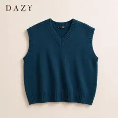 DAZY ダークティール Vネックニットベスト