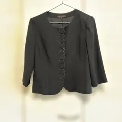 YUKI TORII 黒 ノーカラージャケット 13 未使用品